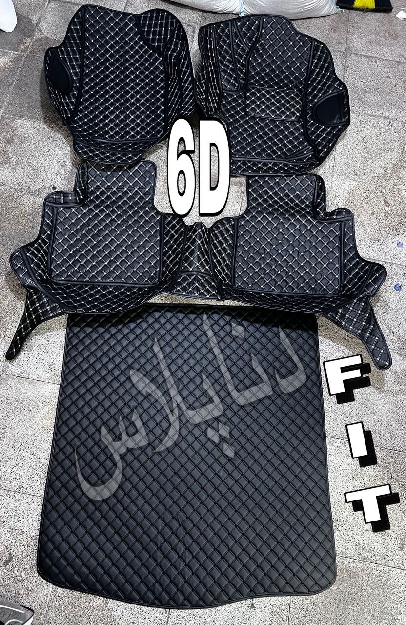 کفپوش دنا۶بعدی چرم گلدوزی باصندوق درجه۱ضدآب قابل شستشووانعطاف کوالیتی بالاعالی مناسب دناپلاس