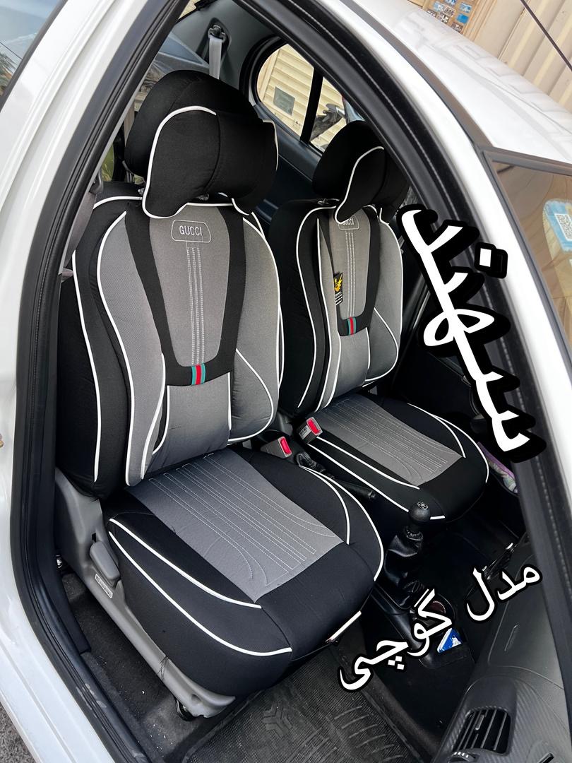 روکش صندلی سهندبرزنتی مدل گوچی کوالیتی بالاوعالی فول طبی vipخلبانی باجاموبایلی مناسب سهند