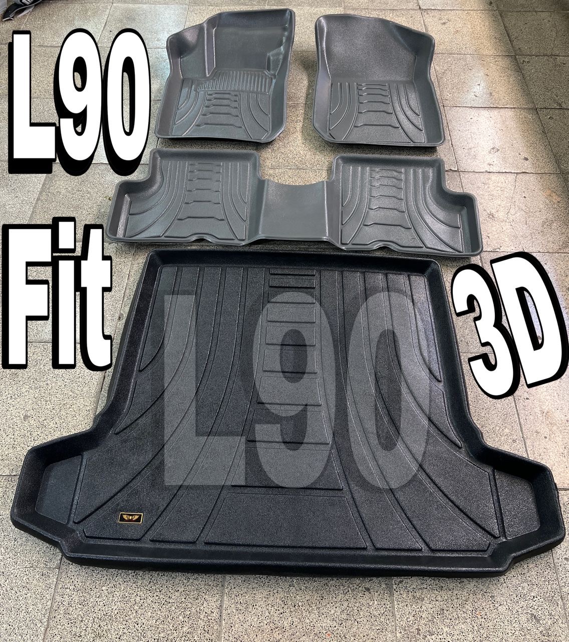 کفپوشL90باصندوق 3Dپشت موکت اسکن دقیق فیت کوالیتی بالاوعالی مناسب ال۹۰ L90
