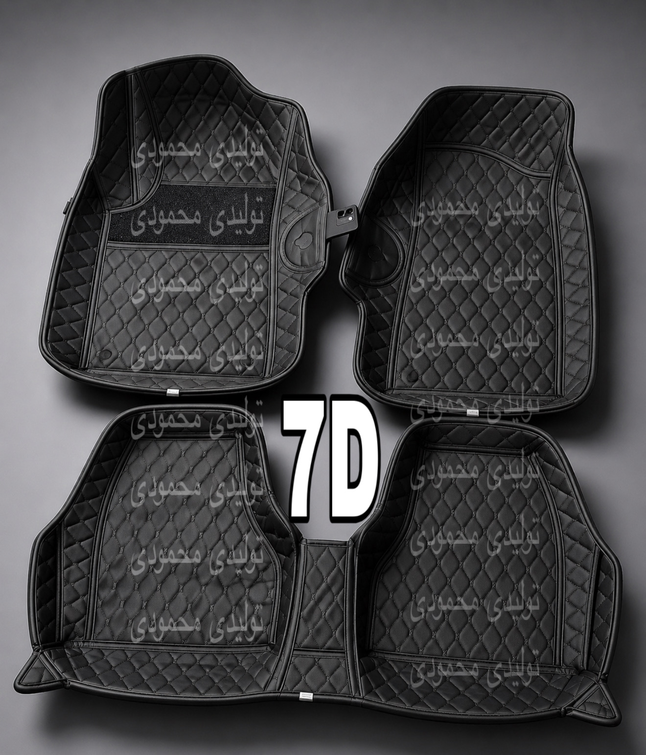 کفپوش۷بعدی سمندچرمی گلدوزی باجای موبایلی قابل شستشووانعطاف نرم زیبا کوالیتی بالاوعالی مناسب سورن سمندسورن پلاسef7وLX
